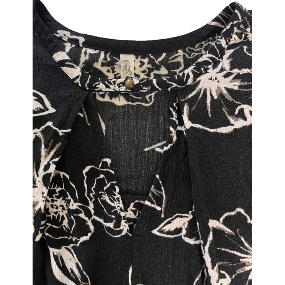 FREE PEOPLE Snap Out of It Floral Swing Tunic Mini Dress Sz S Boho Festival - Picture 5 of 9